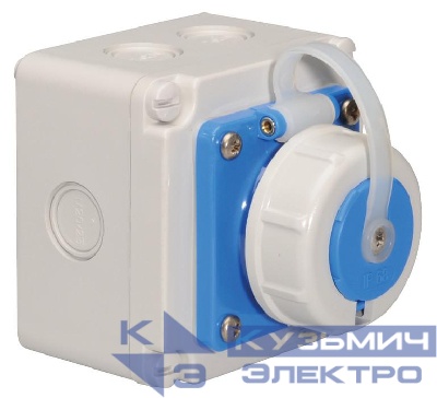 Розетка настенная Schuko 16А 3п 2P+E 6ч 250В IP67 Bals 7245-1