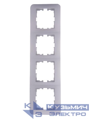 Рамка 4-м Karina Life горизонт. матов. серебр. LEZARD 708-4300-149