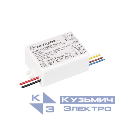 Блок питания ARJ-SP-28350-PFC-DALI2-PD (10Вт 3-28В 350мА) IP20 пластик Arlight 047354