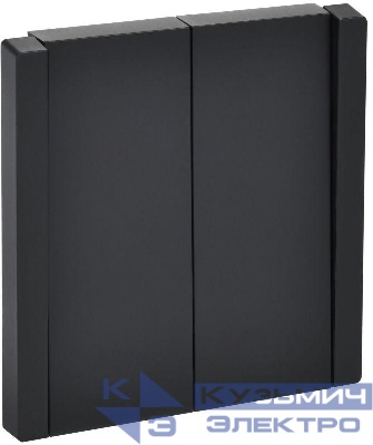 Выключатель перекрестный 2-кл. СП FORTE&PIANO 10А FP109 черн. IEK FP-V23-0-10-1-K02