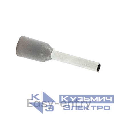 Наконечник штыревой втулочный изол. НШвИ 0.75-8 (уп.50шт) EKF nhvi-0.75-8