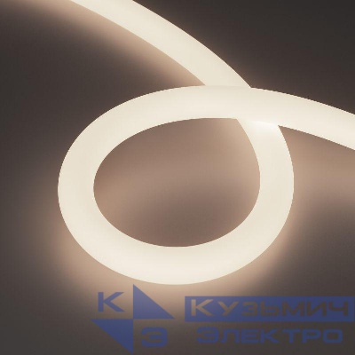 Лента светодиодная MOONLIGHT-SIDE-A336-D25mm 24V Day 4000К 360deg 14.4Вт/м IP65 2835 wire x2 боков. вывод кабеля герметичная (уп.5м) Arlight 036272