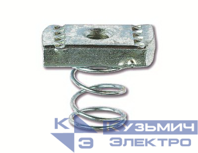 Гайка для подвешивания профиля (с удлиненной пружиной) М8х40 нерж. сталь INOX 316L (уп.50шт) DKC CM160800INOX316L