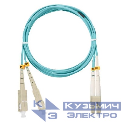 Патч-корд NMF-PC2M3C2-SCU-LCU-002 волоконно-оптический (шнур)перех. 50/125 (ОМ3) SC/UPC-LC/UPC двойн. LSZH нг(В)-HFLTx 2м NIKOMAX NMF-PC2M3C2-SCU-LCU-002