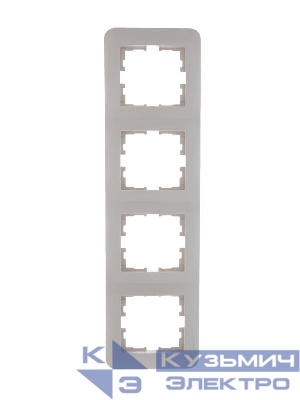 Рамка 4-м Karina Life вертикал. крем. LEZARD 708-0300-154