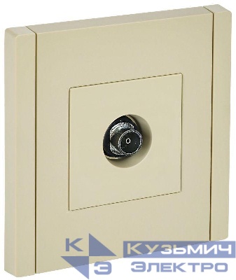 Розетка TV оконечная FORTE&PIANO FP428 ваниль IEK FP-A10-O-K10