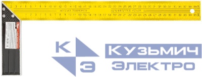 Угольник столярный 400мм желт. КУРС 19385