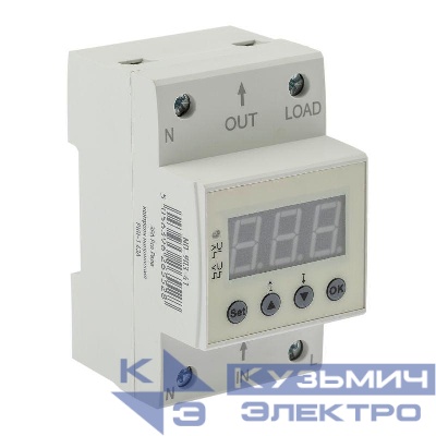 Реле контроля напряжения PRO NO-903-41 РКН-1 63А электронный дисплей ЭРА Б0050657