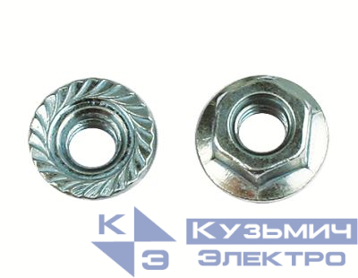 Гайка М10 с насечкой гор. оцинк. (уп.100шт) DKC CM101000HDZ