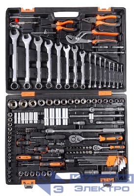 Набор инструментов 1/2дюйм 1/4дюйм CrV в кейсе 151 предмет Вихрь 73/6/7/9