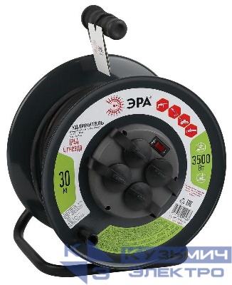 Удлинитель на метал. катушке 4х30м с заземл. 16А IP44 RMx-4es-3х1.5-30m-IP44(KG) КГ 3х1.5 Эра Б0046844