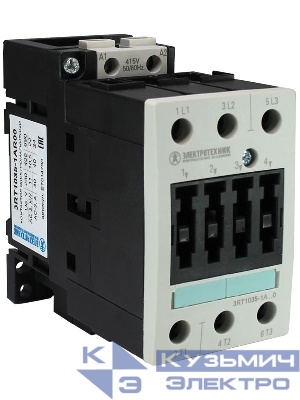Контактор электромагнитный 3RT1035-1AR00 3-пол. 40А AC-3 185кВт/400В 415В AC 50Гц типоразмер S2 винт. клеммы IP20 Электротехник ET014790