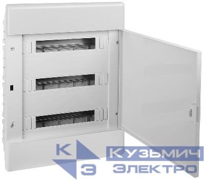 Щиток Тусо скрытая проводка на 54 модуля с дверцей 645х464х116мм(серый с непрозрачной дверцей) Ruvinil 68154С