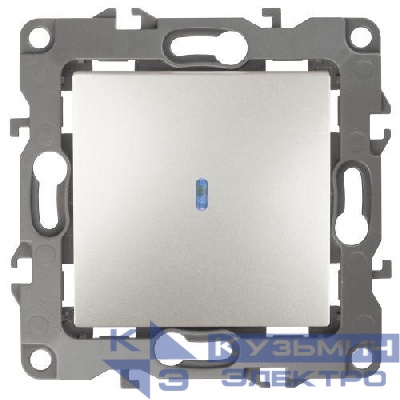 Выключатель 1-кл. СП Эра12 12-1102-15 10А IP20 250В 10AX с подсветкой механизм перламутр Эра Б0019427