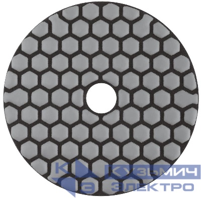 Круг шлифовальный алмазный гибкий АГШК (липучка) сухое шлифование 100мм Р 800 FIT 39855