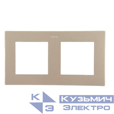 Рамка 2-м Simon24 шампань 2400620-034