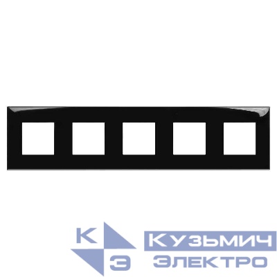 Рамка 5-м 10мод. Avanti "Черный квадрат" DKC 4402900