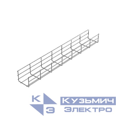 Лоток проволочный 300х85 L3000 сталь 4мм PL85-300-3000 оцинк. КМ LO0226