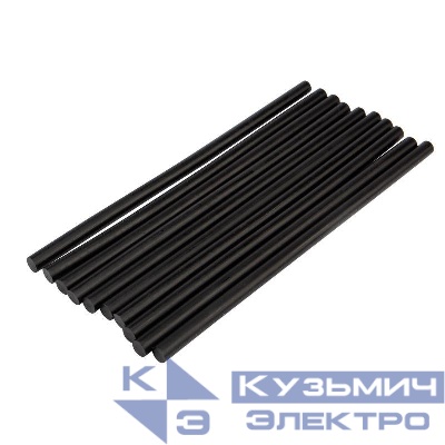 Стержень клеевой d11.3мм L270мм черн. (уп.10 шт) Rexant 09-1271