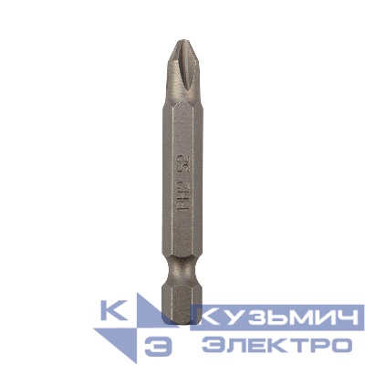 Бита PH2x50мм для шуруповерта сталь S2 (уп.5шт) (лента) Kranz KR-12-6222