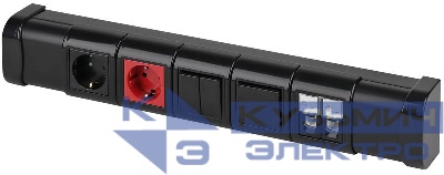 Кабель-канал 74х55 L2000 Арктика черн. Ruvinil РКК-74х55-Ч