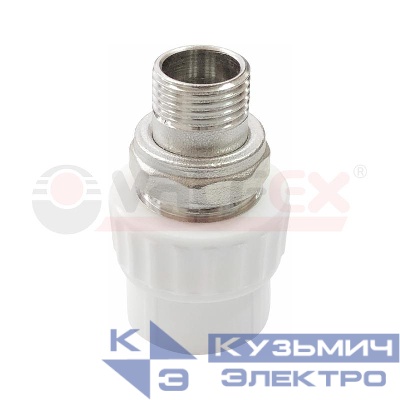 Муфта с американкой для радиатора наружная резьба 20х1/2дюйм (100/25) VALFEX 10159020