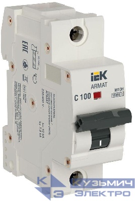 Выключатель автоматический модульный 1п C 100А M10H ARMAT IEK AR-M10H-1-C100