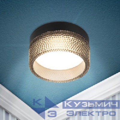 Светильник точечный DK97 BK/BK GX53 встраив. черн. ЭРА Б0057459