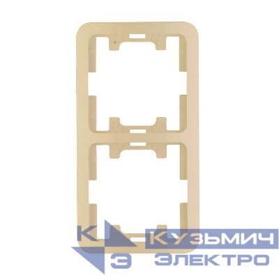 Рамка 2-м Mimoza верт. крем Makel 32032