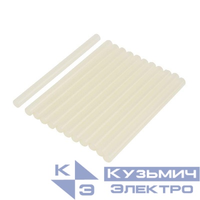 Стержень клеевой d7.4мм L100мм светящийся прозр. (блист.12шт) Rexant 09-1060