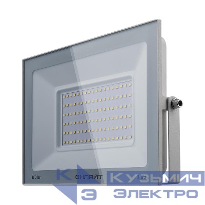 Прожектор светодиодный 90 140 OFL-100-6K-WH-IP65-LED 100Вт 6000К IP65 8000лм бел. ОНЛАЙТ 90140