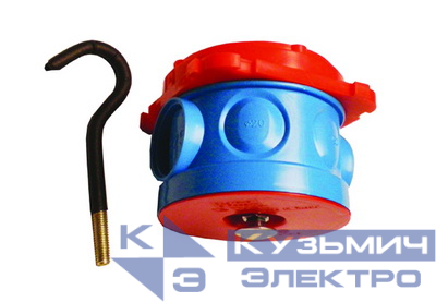 Коробка распределительная потолочная 70х100мм с крюком в бетон DKC 59384