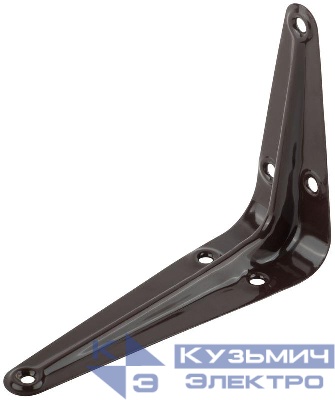 Уголок-кронштейн 75х100мм (0.7мм) корич. FIT 66003