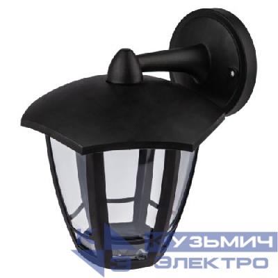 Светильник светодиодный садово-парковый ДБУ 07-8-006 Дели 3 8Вт 3000К IP44 6 гранный настенный черн. Эра Б0064274