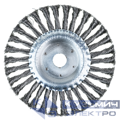 Diamond Industrial Корщетка дисковая 200x22,2 мм жесткая крученая проволока 0,5 мм DIDSHH20022 Diamond Industrial