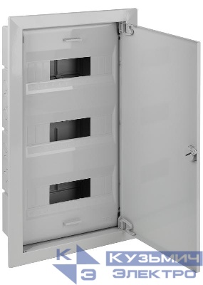 Щиток СП Тусо 36мод. с метал. двер. 580х325х103мм сер. Ruvinil 68136МС