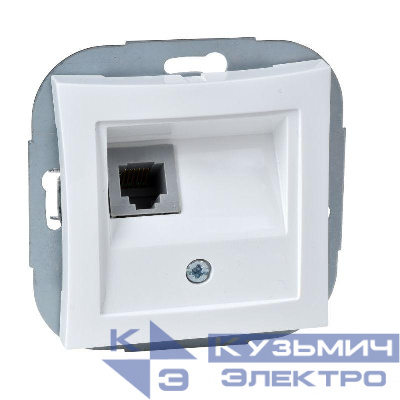 Розетка телефонная СП Дуэт RJ11 механизм бел. SchE WDE000181