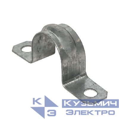 Скоба крепежная двухлапковая d21-22мм метал. (уп.10шт) PROxima EKF sm-2-21-22-r