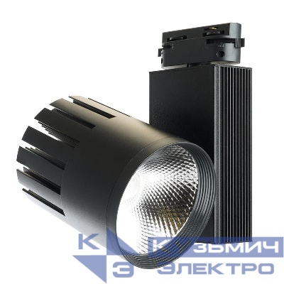 Светильник светодиодный трековый AL105 MarketBright 30Вт 4000К 2700лм 35град. на шинопровод со встроен. драйвером черн. FERON 29694