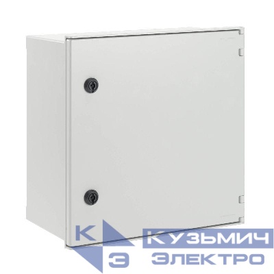 Шкаф цельный навесной без МП со сплошной дверью 400х400х200мм фиберглас DKC CN50442