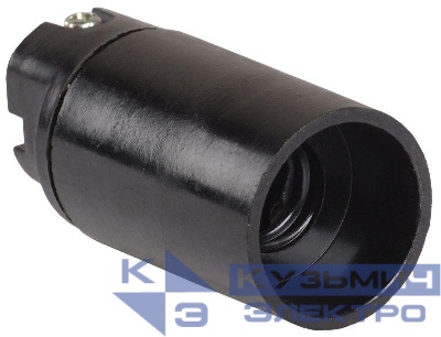 Патрон электрич. E14 Пкб14-04-К01 подвесной карболит. черн. (инд. упак.) IEK EPK20-04-02-K01