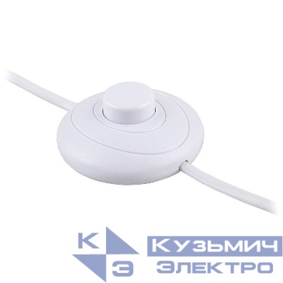 Шнур сетевой (с ножным выключателем) бел. DM106 FERON 29844