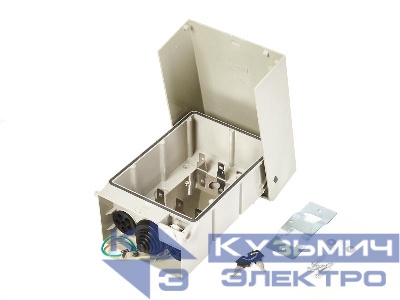 Коробка распределительная на 3 плинта заземленная, наружная (24*Г10*16,7см)