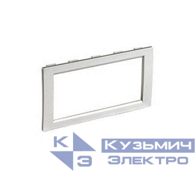 Рамка 4мод. универс. под Brava/VIVA/45х45 сер. металлик DKC F00013G