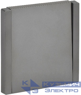 Выключатель 1-кл. СП FORTE&PIANO 10А FP501 сталь IEK FP-V10-0-10-1-K46