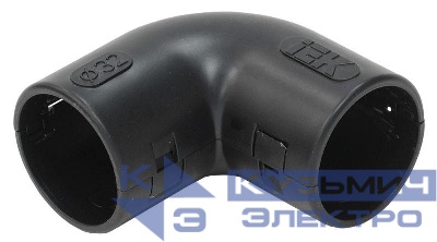 Поворот открывающийся на 90град. CI32G черн. IEK CTA10D-CIG32-K02-025