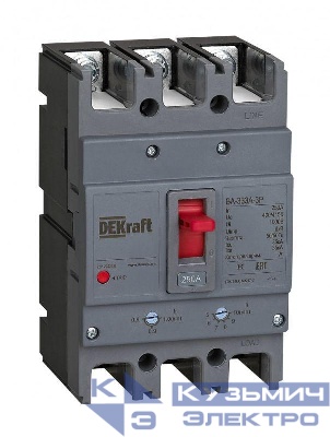Выключатель автоматический 3п 200А 35кА ВА-333А DEKraft 28122DEK