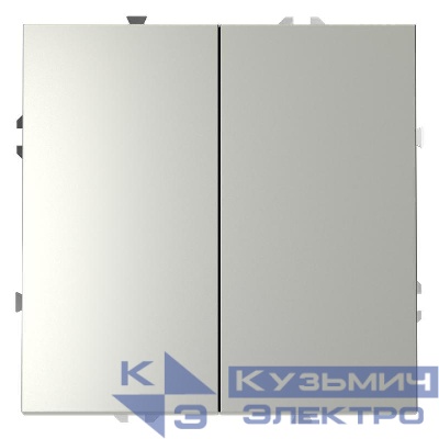 Выключатель 2-кл. СП S70 10А механизм сталь Voltum VLS020105