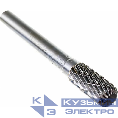 Diamond Industrial Борфреза твердосплавная тип W 8х18 мм S=6 мм сфероцилиндрическая усеченная Diamond Industrial