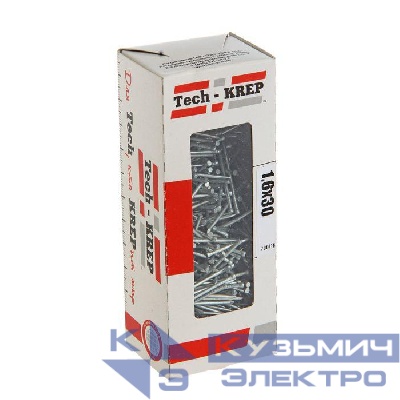 Гвоздь финишный 1.6х30 оцинк. (уп.0.3кг) Tech-Krep/Zitar 105194